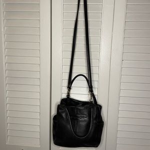 Fossil | Black Leather Bucket Shoulder/Crossbody Bag